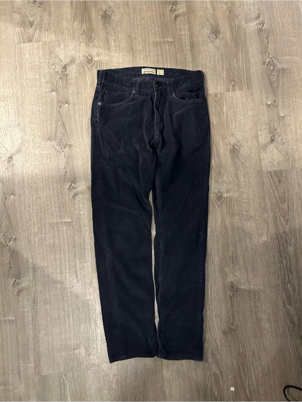Vintage Patagonia Navy Corduroy Straight-Leg Pants